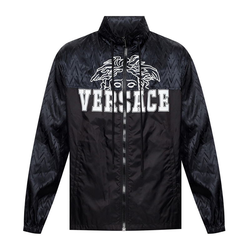商品[国内直发] Versace|VERSACE 男士黑色尼龙夹克 A84360-A232567-A4008,价格¥6769,第1张图片