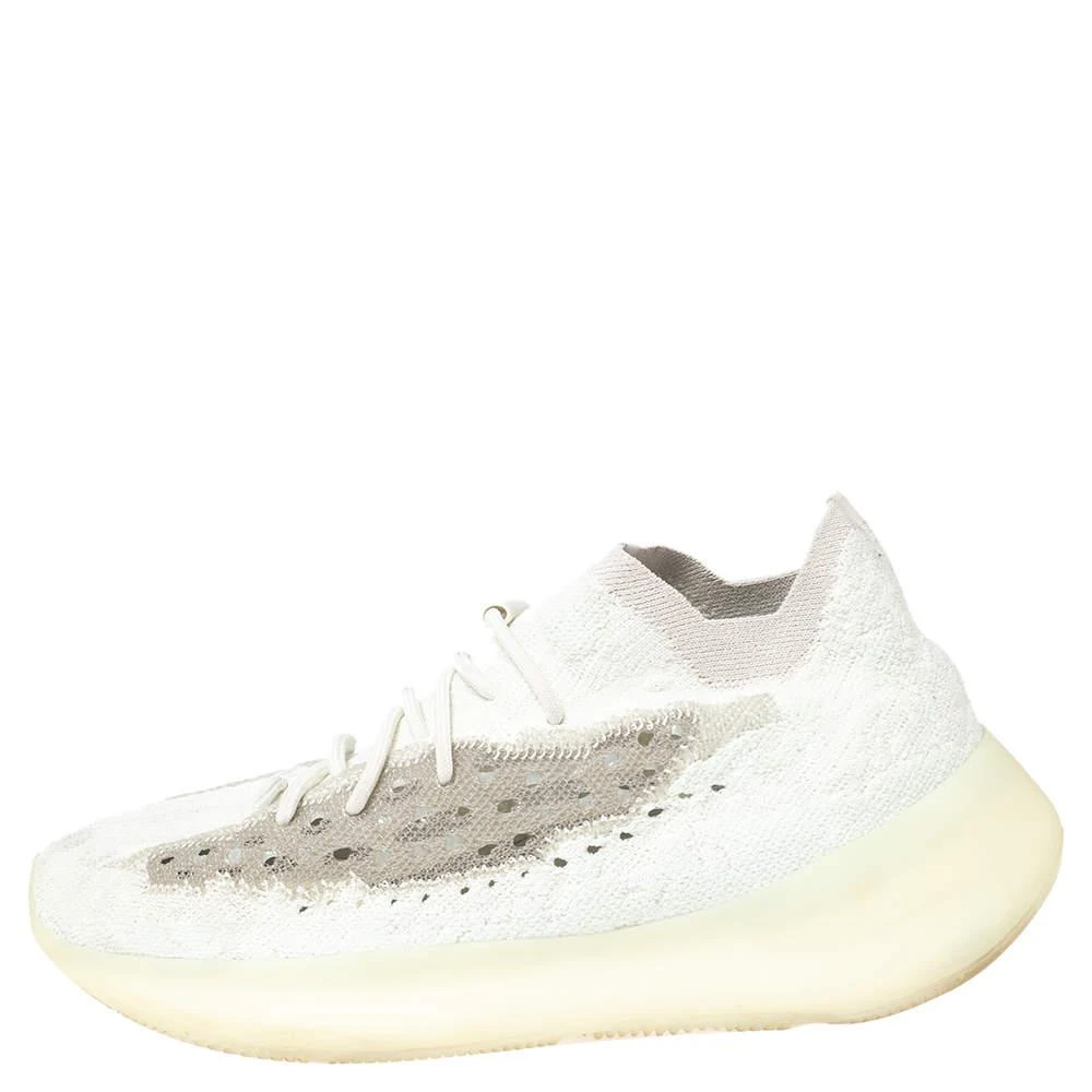 商品[二手商品] YEEZY|Yeezy x adidas Mint Green/Grey Knit Fabric Boost 380 Calcite Glow Sneakers Size 44 2/3,价格¥967,第2张图片详细描述
