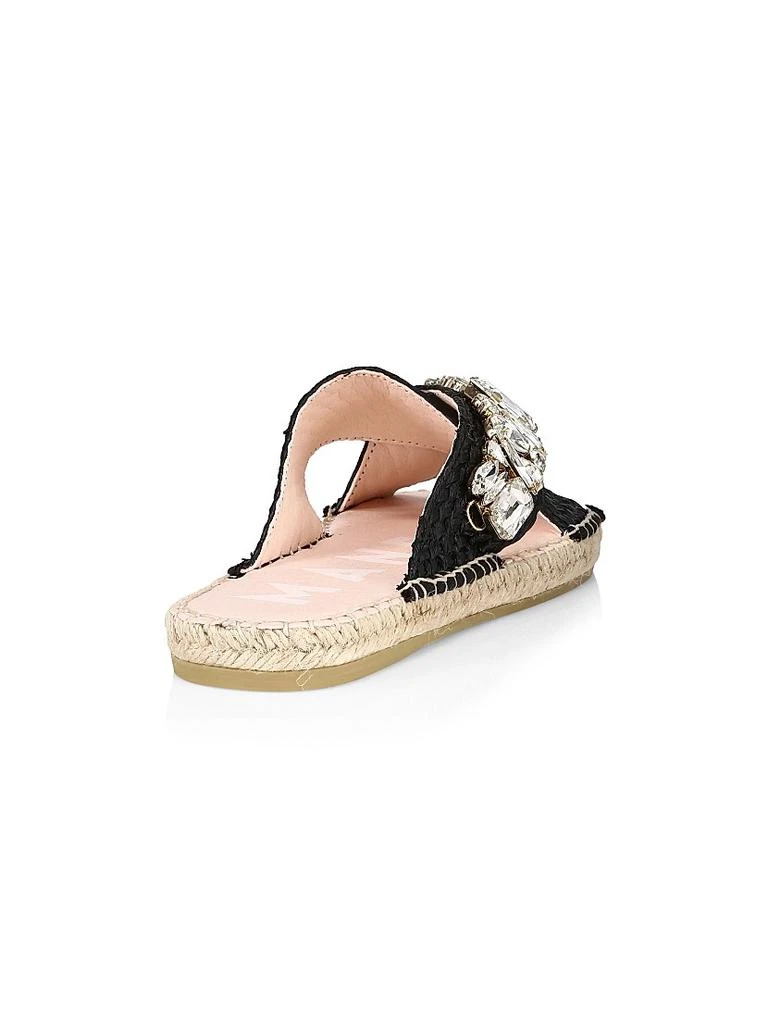 商品MANEBÍ|Crystal Raffia Espadrille Sandals,价格¥449,第3张图片详细描述