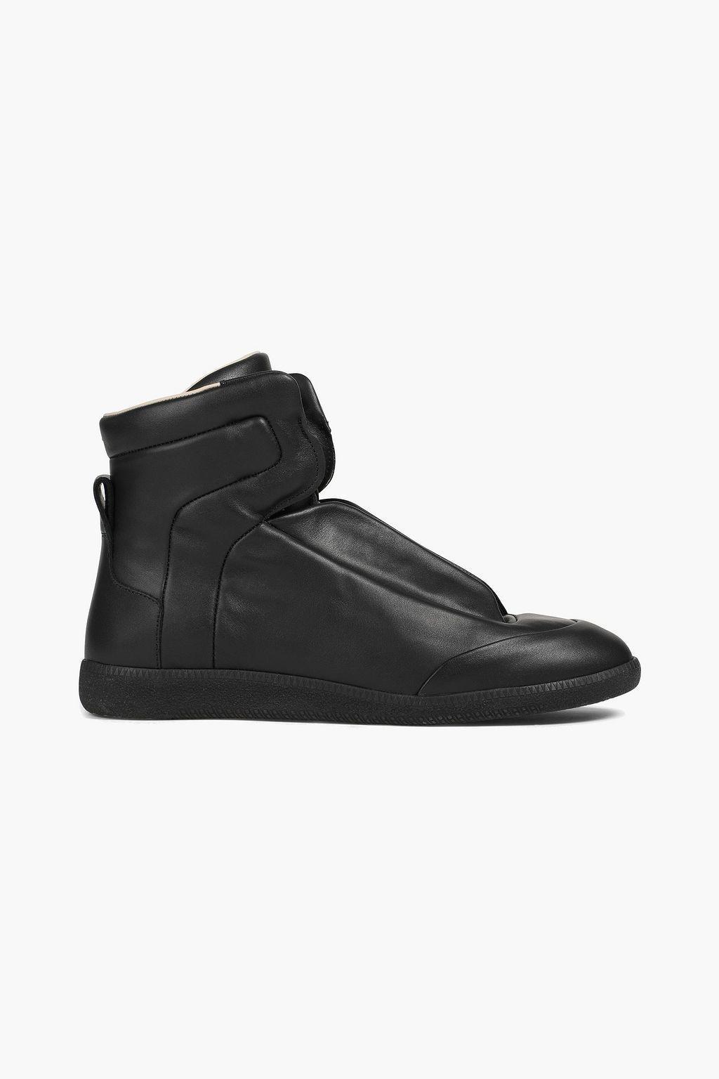商品MAISON MARGIELA|Quilted leather high-top sneakers,价格¥3208,第1张图片