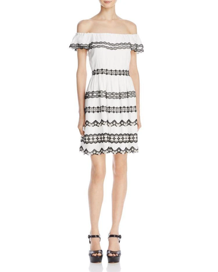商品Alice + Olivia|一字肩连衣裙,价格¥1481,第1张图片