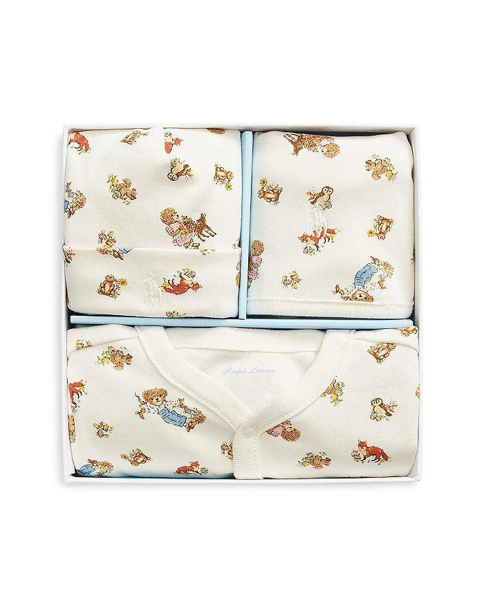 商品Ralph Lauren|Girls' Polo Bear 3 Piece Gift Set - Baby,价格¥418,第1张图片详细描述