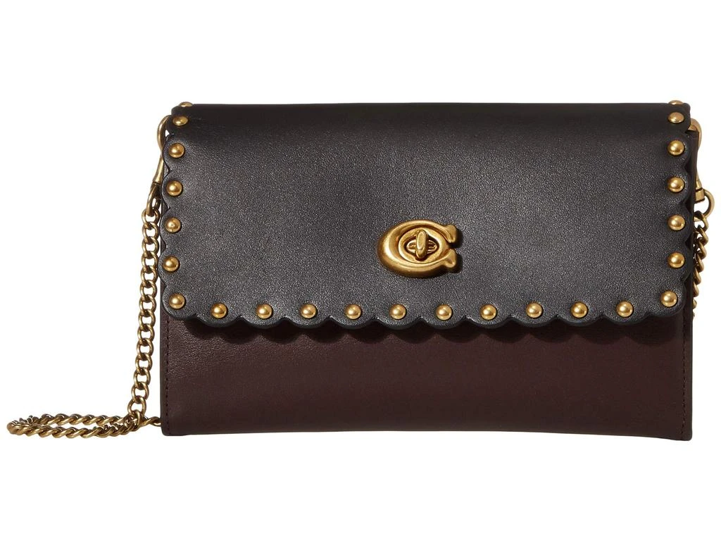 商品Coach|Scallop拼色斜挎包,价格¥905,第1张图片