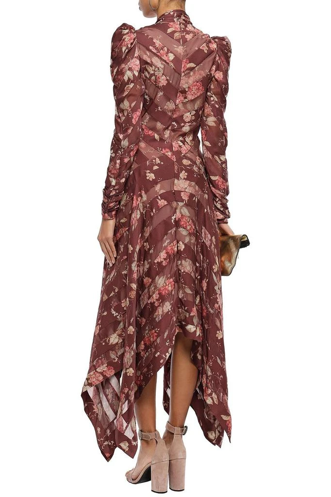 商品Zimmermann|Floral-print silk-blend georgette and twill midi dress,价格¥5962,第3张图片详细描述