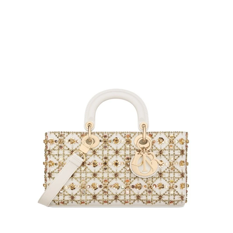 商品Dior|Dior 迪奥 Lady D-Joy系列女士白色牛皮手提包,价格¥54922,第1张图片