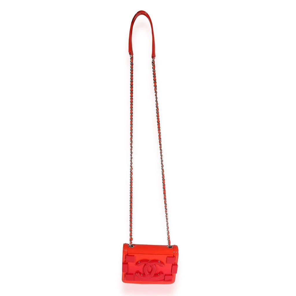 Chanel Red Quilted Patent Leather & Plexi Boy Brick Flap Shoulder Bag 商品