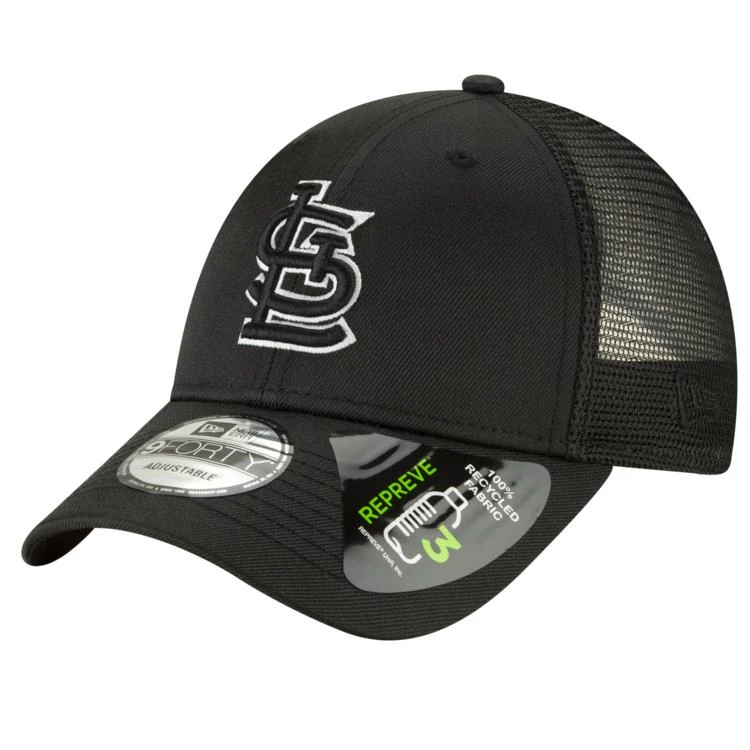 商品New Era|New Era MLB 9Forty Repreve Trucker Black Cap - Men's,价格¥149,第1张图片