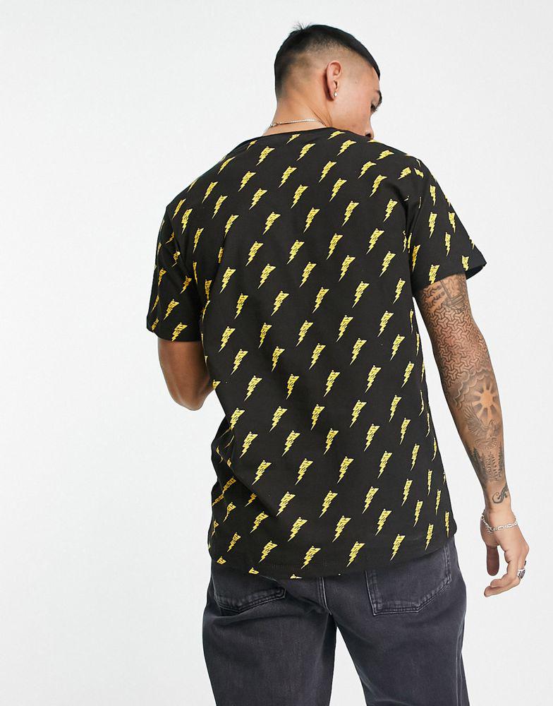 WESC pattern t-shirt in black商品第2张图片规格展示
