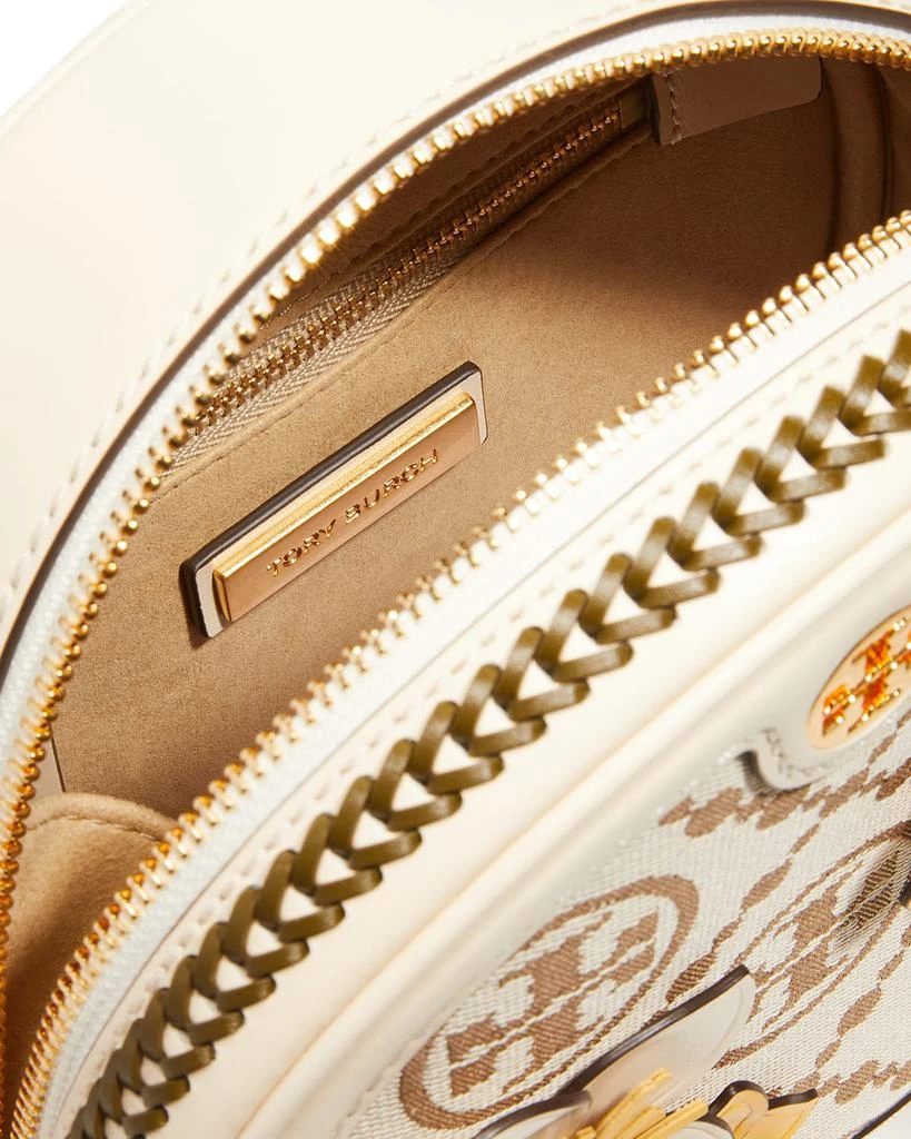 商品Tory Burch|T Monogram Floral Moon Crossbody Bag,价格¥3627,第3张图片详细描述