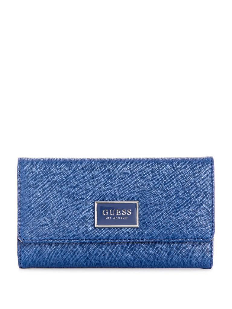 商品Guess Factory|Abree Logo Saffiano Slim Wallet,价格¥185-¥199,第6张图片详细描述