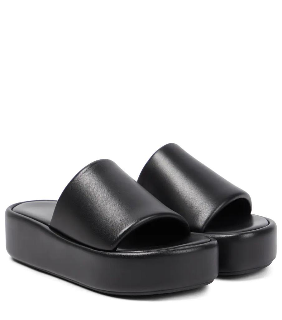 商品Balenciaga|Rise皮革厚底凉拖鞋,价格¥4502,第1张图片