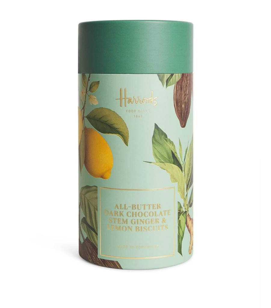 商品Harrods|All Butter Dark Chocolate Stem Ginger and Lemon Biscuits (200g),价格¥133,第1张图片