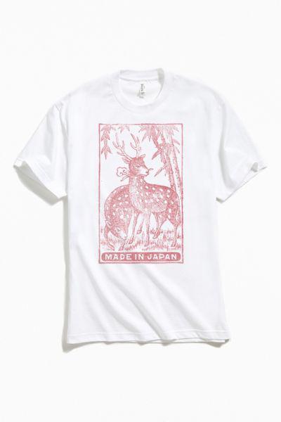 商品Urban Outfitters|Deer Sketch Made In Japan Tee,价格¥255,第1张图片