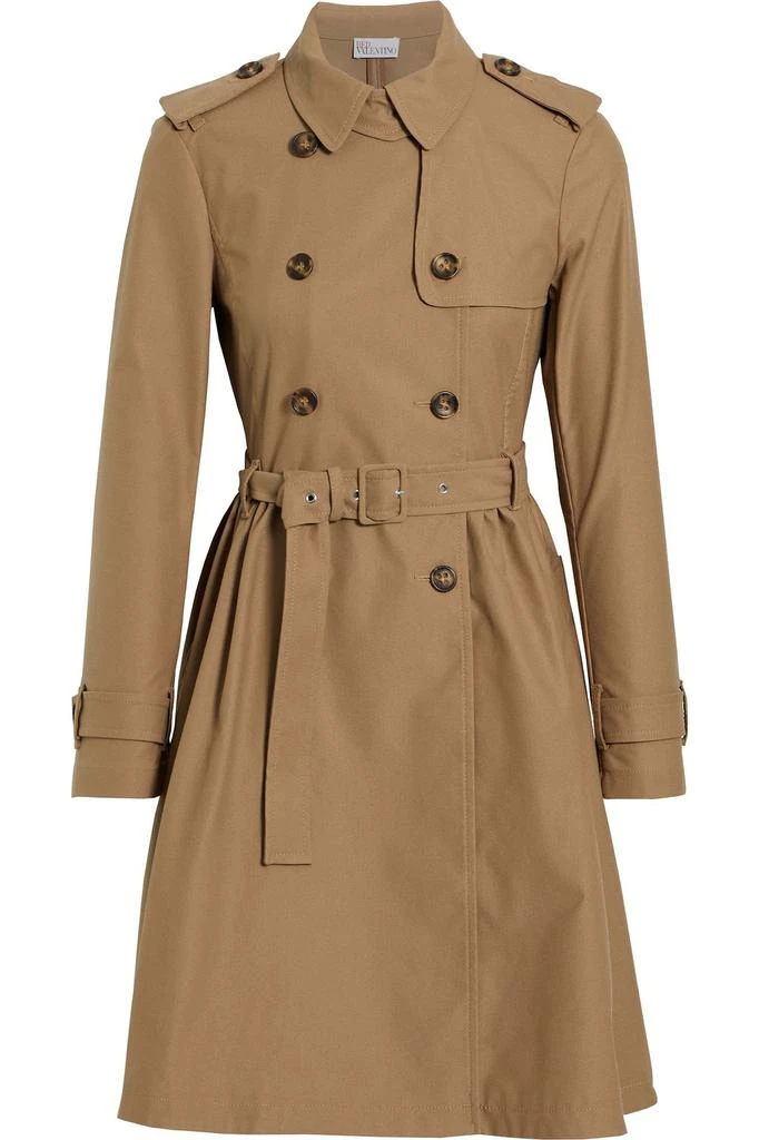商品RED Valentino|Belted gathered gabardine trench coat,价格¥5334,第1张图片