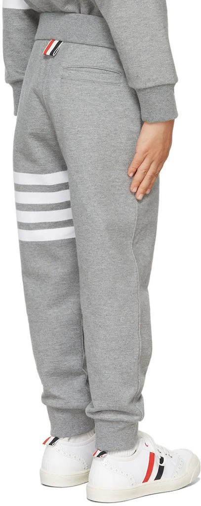 商品Thom Browne|灰色 Loopback 4-Bar 儿童运动裤,价格¥4695,第4张图片详细描述