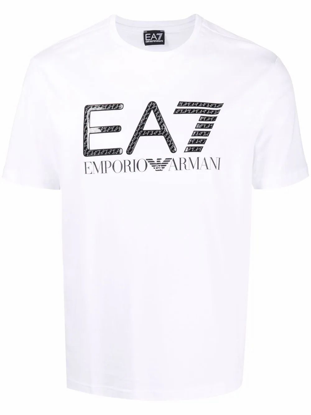 EMPORIO ARMANI 男士白色棉质字母logo印花圆领短袖T恤 3LPT54-PJ02Z-1100商品第1张图片规格展示