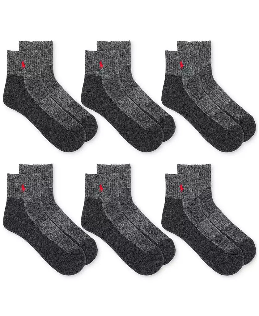 商品Ralph Lauren|Men's 6-Pk. Performance Red Pony Quarter Socks,价格¥225,第1张图片