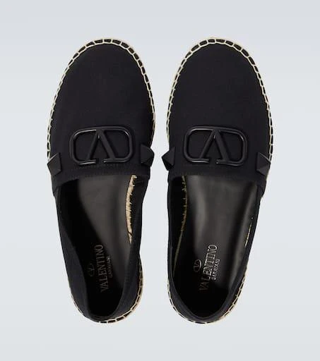 商品Valentino|Stud Sign帆布草编鞋,价格¥3313,第4张图片详细描述