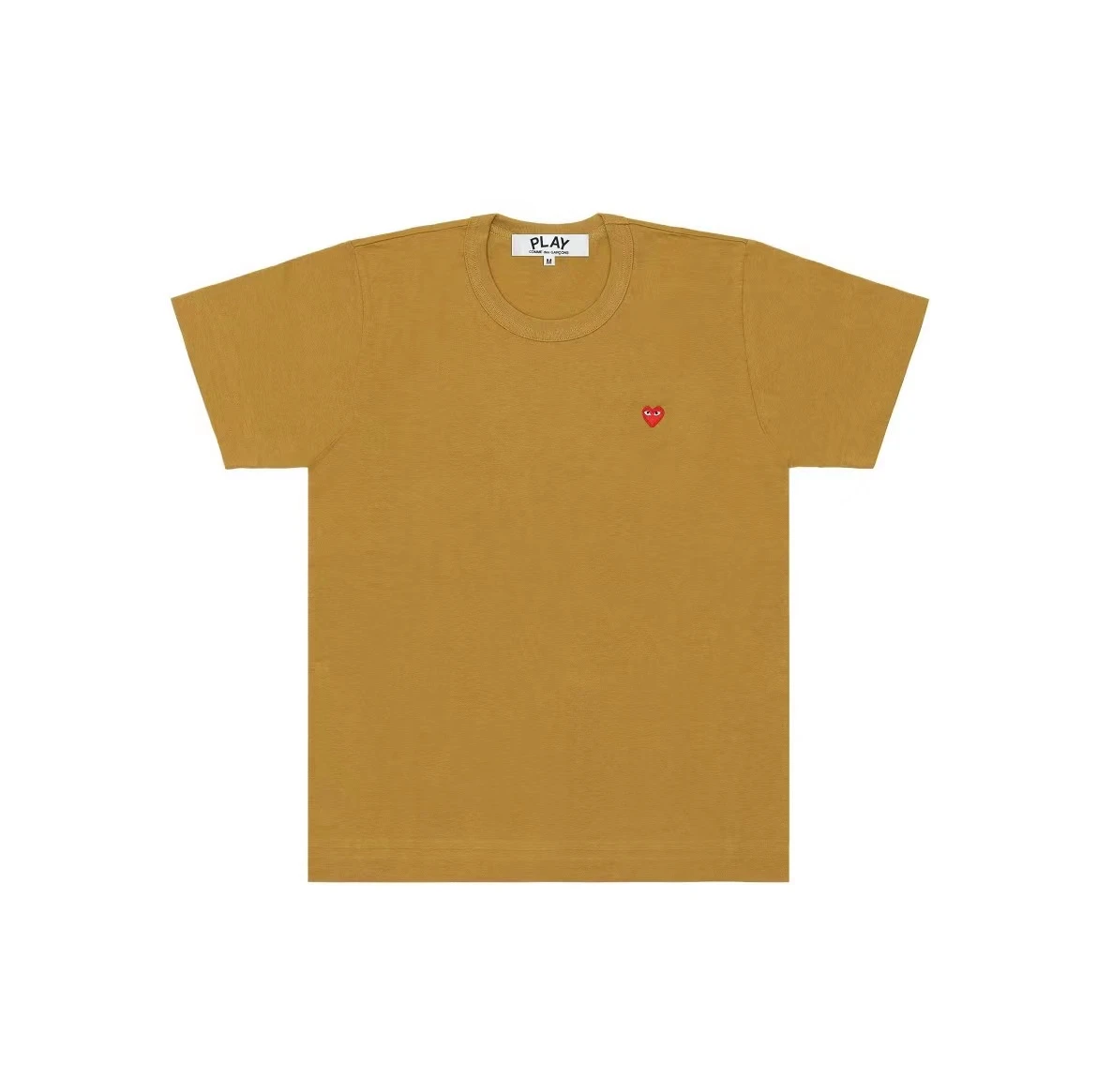 商品Comme des Garcons|Small Heart T-shirt 纯色圆领短袖T 恤 女款黄色AZ-T313-051【澳门仓发出】,价格¥620,第1张图片