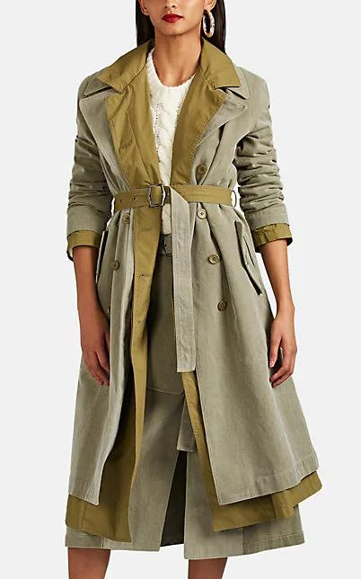 商品Sies Marjan|Devin Cotton Canvas Trench Coat,价格¥4907,第1张图片