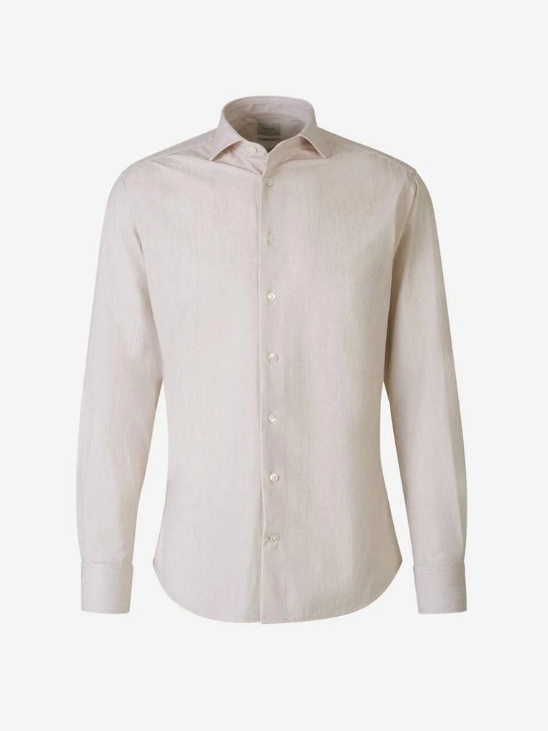 商品Traiano Milano|Traiano Milano Striped Shirt,价格¥918,第1张图片