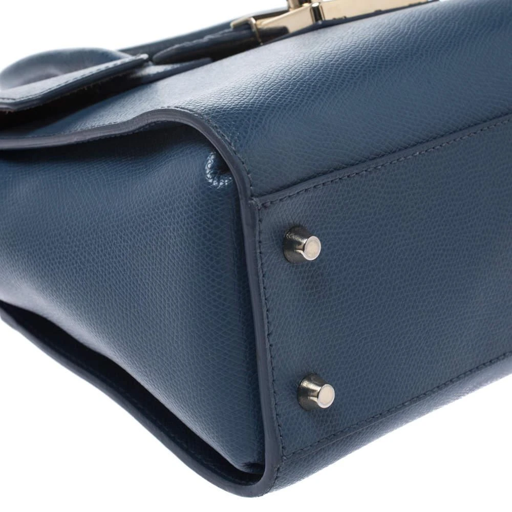 Furla Blue Leather Metropolis Satchel 商品