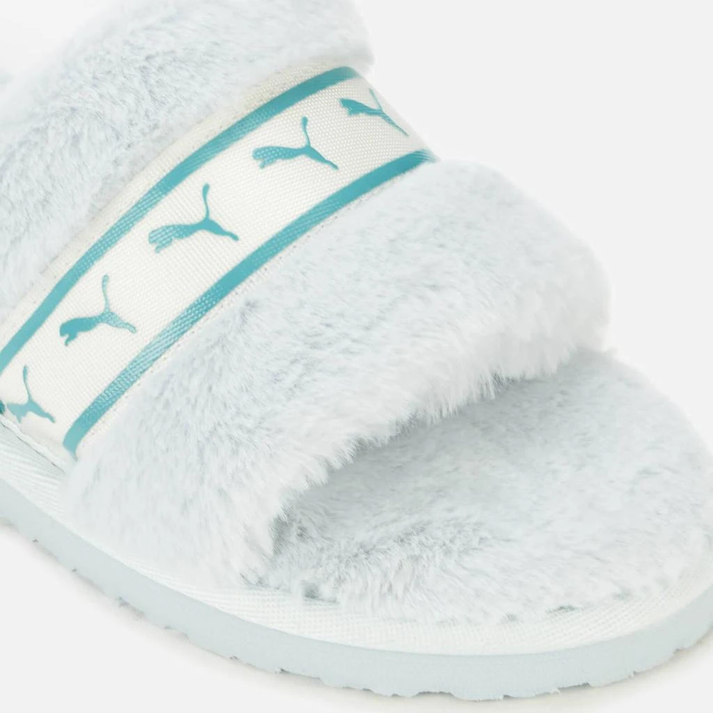 商品Puma|PUMA WOMEN'S FLUFF REMIX SLIPPERS - ICE FLOW/PORCELAIN,价格¥114,第3张图片详细描述