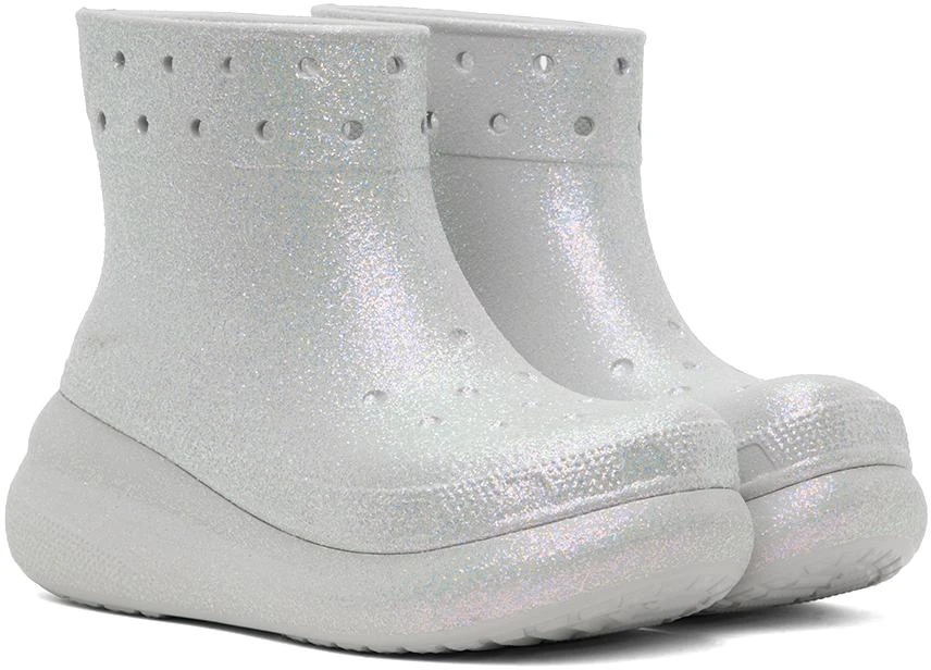 商品Crocs|White Crush Glitter Boots,价格¥451,第4张图片详细描述