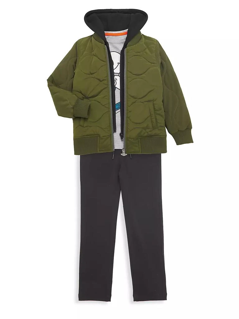 商品Appaman|Little Boy's & Boy's Layered Hood Bomber Jacket,价格¥412,第2张图片详细描述