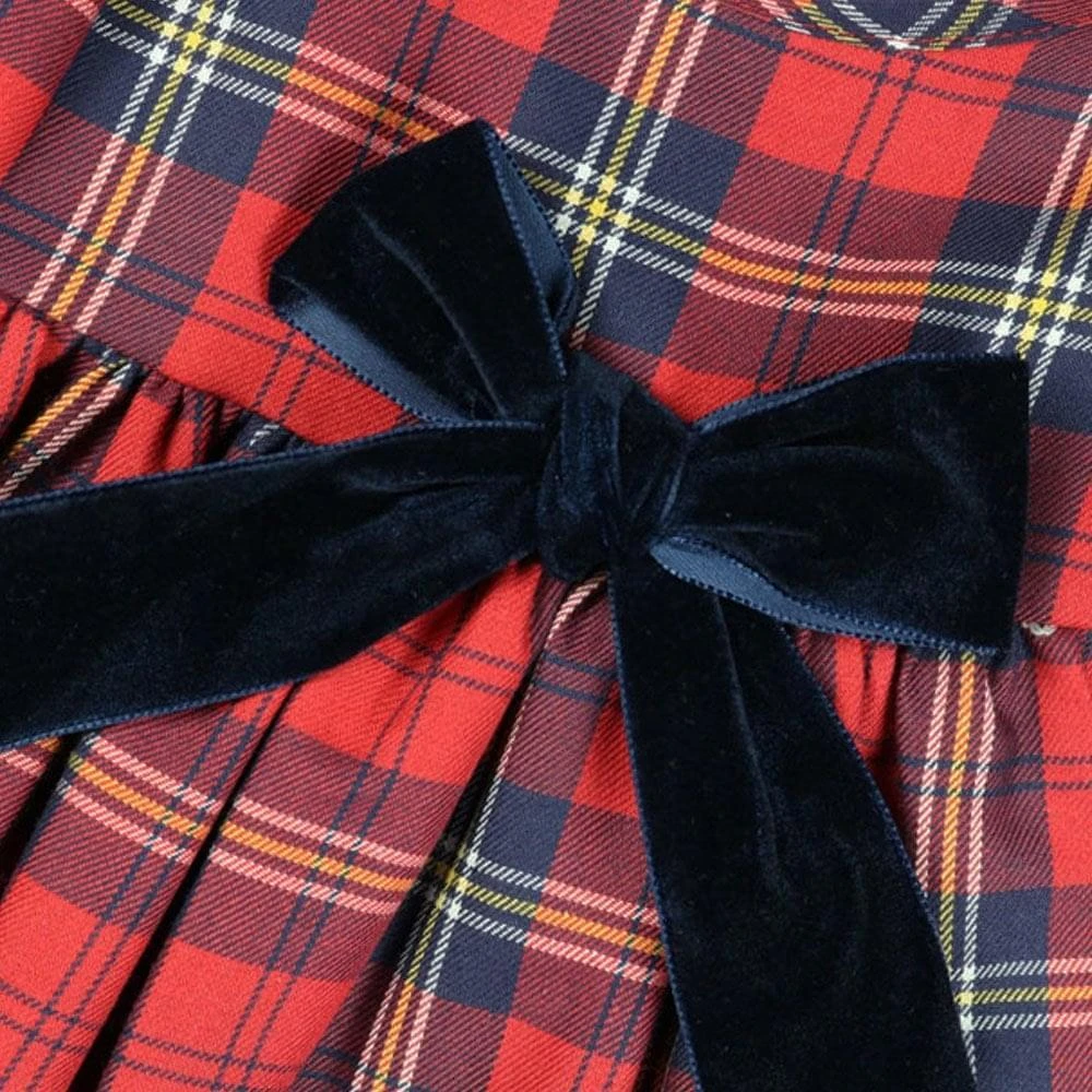 商品Babidu|Babidu Red Tartan Check Dress,价格¥140,第2张图片详细描述