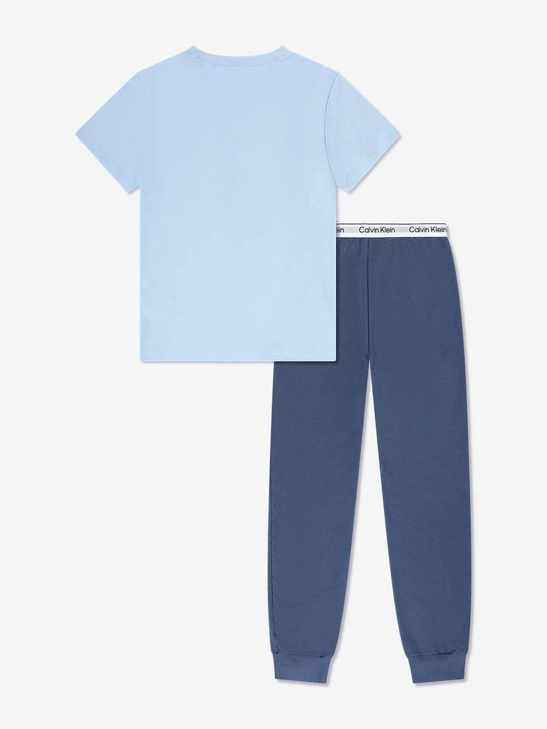 商品Calvin Klein|Calvin Klein Boys Logo Pyjama Set in Blue,价格¥512,第2张图片详细描述