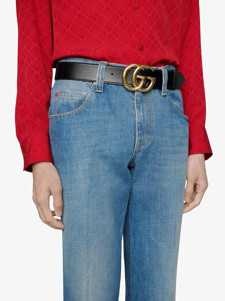 商品Gucci|GUCCI - Gg Marmont Leather Belt,价格¥3929,第3张图片详细描述