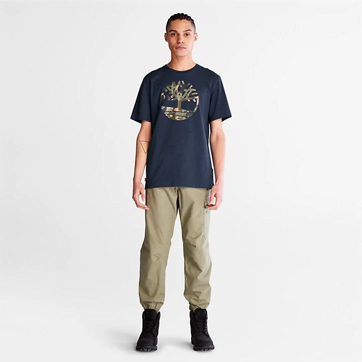 商品Timberland|Camo-Logo T-Shirt for Men in Navy,价格¥139,第3张图片详细描述