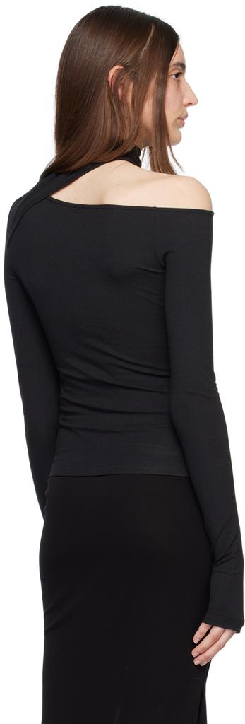 Black Slash Long Sleeve T-Shirt商品第3张图片规格展示
