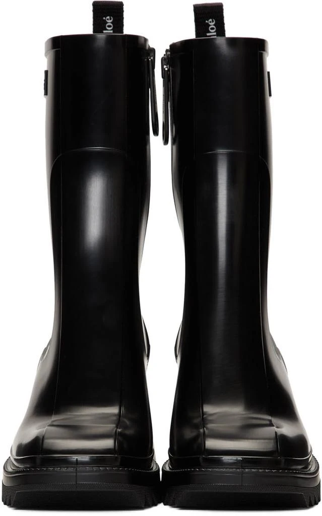 商品Chloé|Black PVC Betty Rain Boots,价格¥4039,第2张图片详细描述