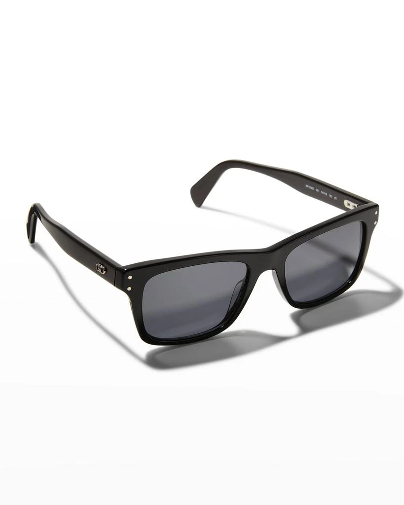 商品Salvatore Ferragamo|Men's Double Gancini Rectangle Sunglasses,价格¥2148,第1张图片