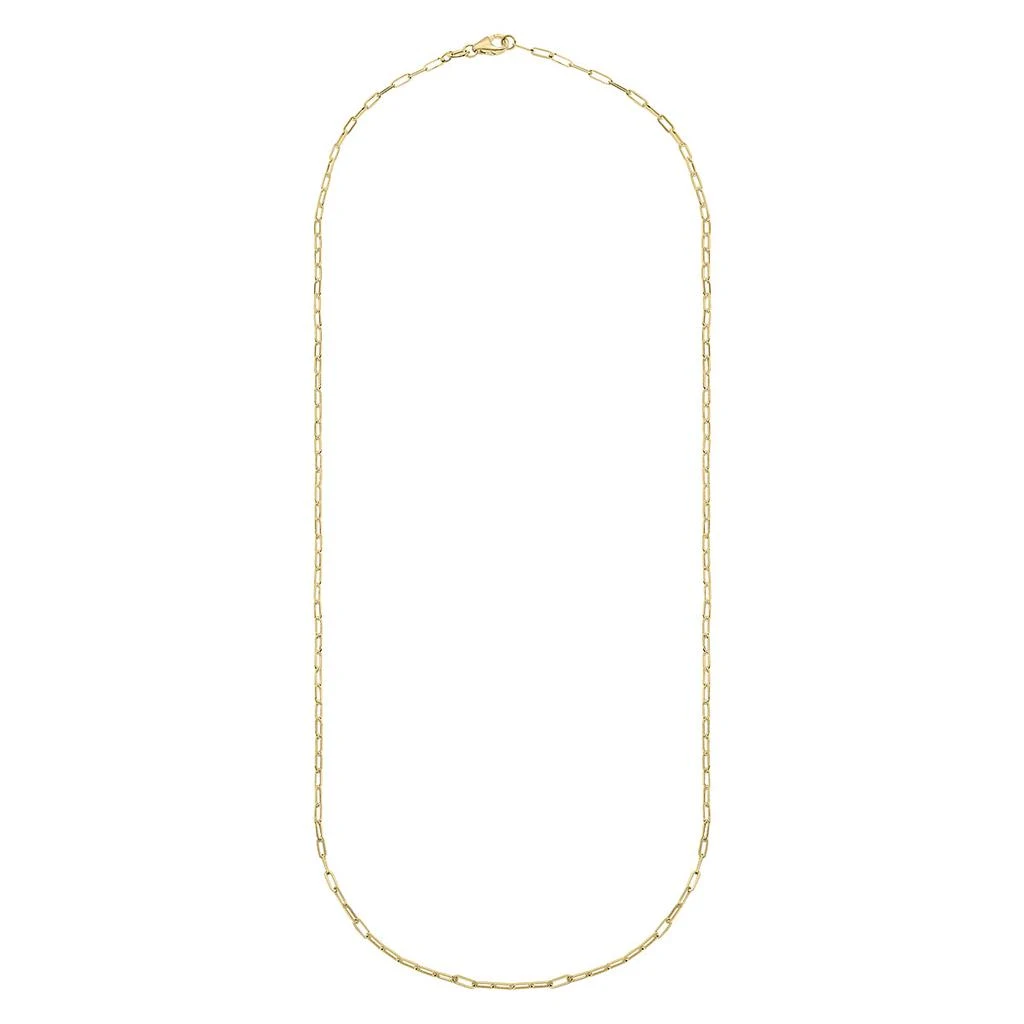 商品Monary|14K Yellow Gold 1.5MM Paperclip Necklace With Lobster Clasp - 20 Inch,价格¥1683,第2张图片详细描述