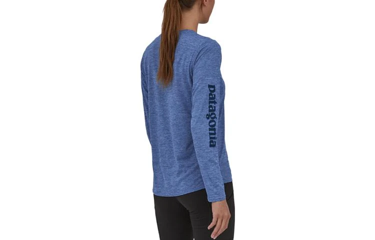 商品[国内直发] Patagonia|patagonia巴塔哥尼亚  C1 Capilene® Cool Daily 速干纯色字母logo图案印花圆领长袖  落肩袖T恤 女款,价格¥637,第8张图片详细描述