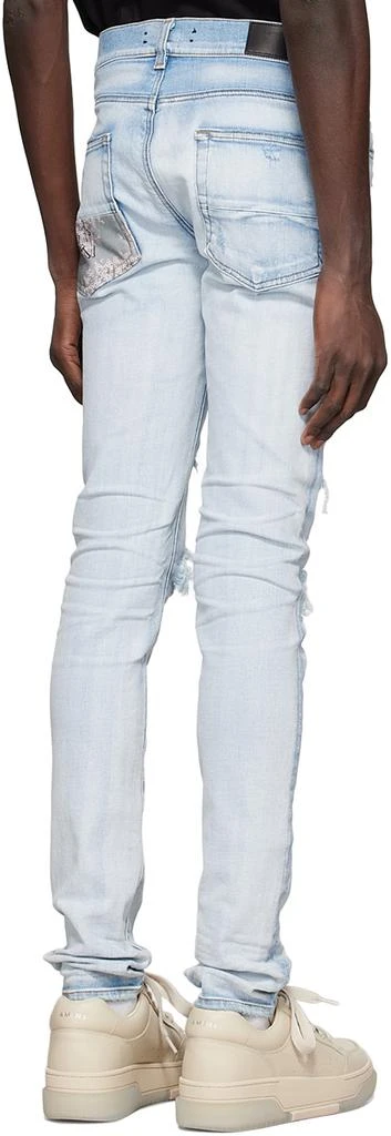 商品AMIRI|Blue Hibiscus Artpatch Jeans,价格¥5685,第3张图片详细描述