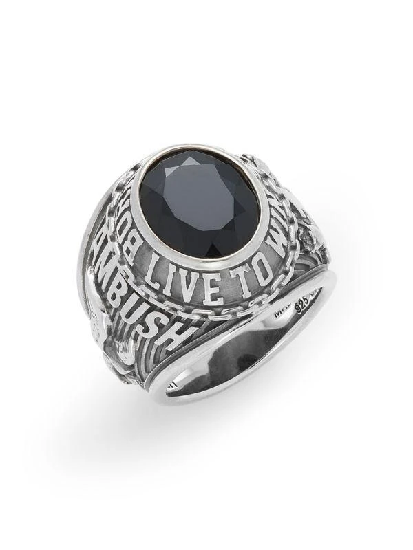 商品Ambush|​Sterling Silver & Onyx Class Ring,价格¥5509,第1张图片