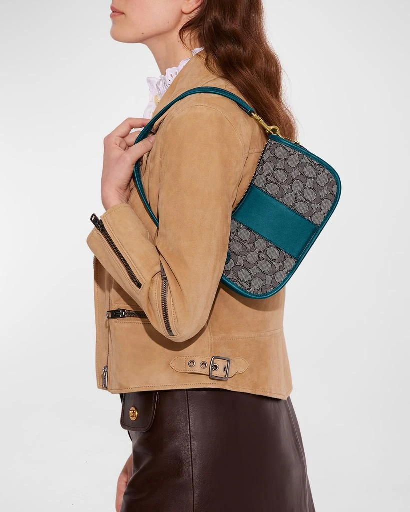 商品Coach|Swinger Signature Jacquard Shoulder Bag,价格¥1125,第4张图片详细描述