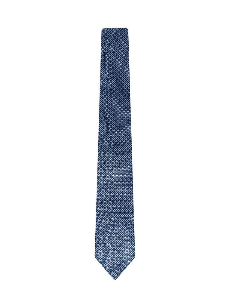 商品Salvatore Ferragamo|Ferragamo Monogram Printed Pointed Tip Tie,价格¥1692,第1张图片