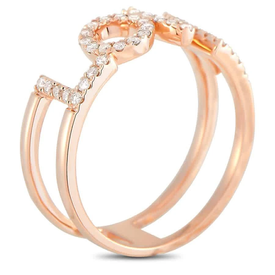 商品LB Exclusive|14K Rose Gold 0.35 ct Diamond Love Ring,价格¥3905,第2张图片详细描述