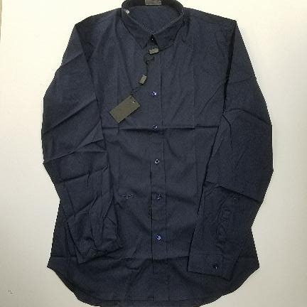 DIOR 男士深蓝色棉质长袖衬衫 563C523B-1223-530商品第1张图片规格展示