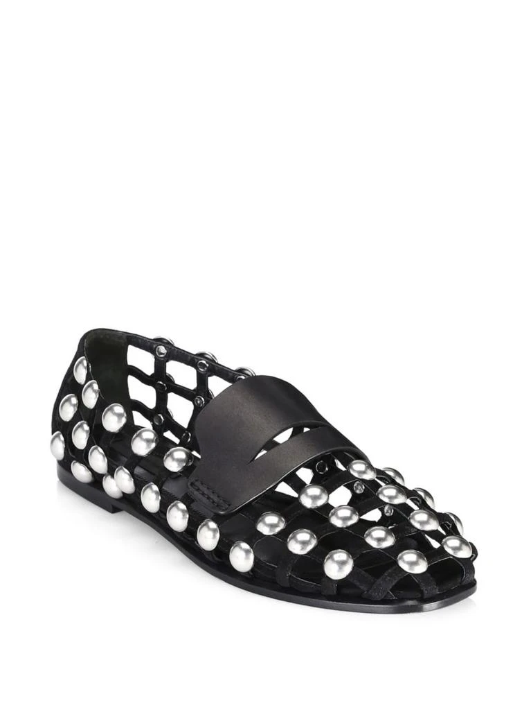 商品Alexander Wang|Sam Studded Suede Shoe,价格¥3425,第1张图片