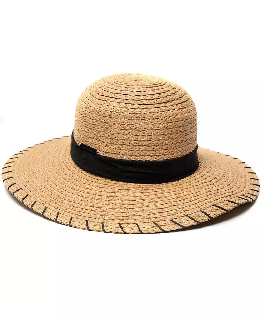 商品Vince Camuto|Straw Boater Hat with Whipstitch Edge,价格¥365,第1张图片