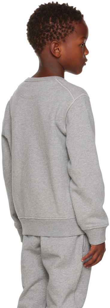 Kids Gray Garment-Dyed Sweatshirt商品第3张图片规格展示
