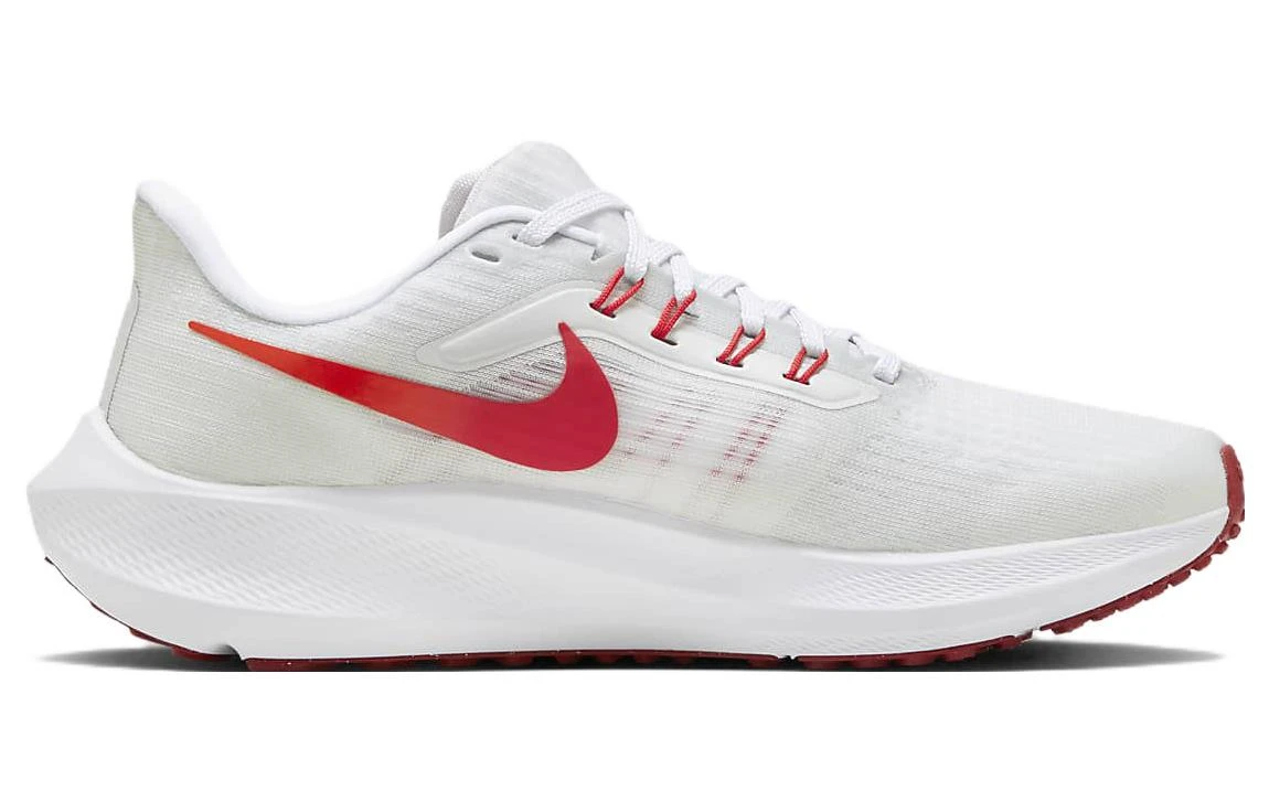 商品[国内直发] NIKE|Air Zoom Pegasus 39 舒适轻盈 织物减震防滑耐磨 低帮 马拉松跑步鞋 女款 白红,价格¥577,第3张图片详细描述