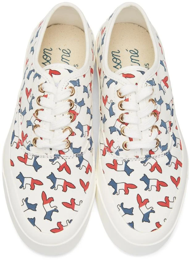 商品Maison Kitsune|White Multicolor 狐狸印花运动鞋,价格¥645,第5张图片详细描述