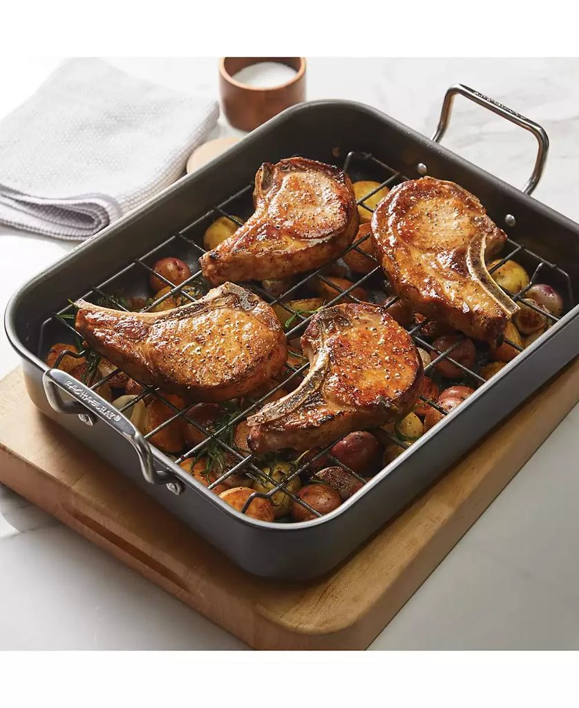 商品Rachael Ray|Nonstick Roasting Pan with Reversible Rack,价格¥348,第2张图片详细描述